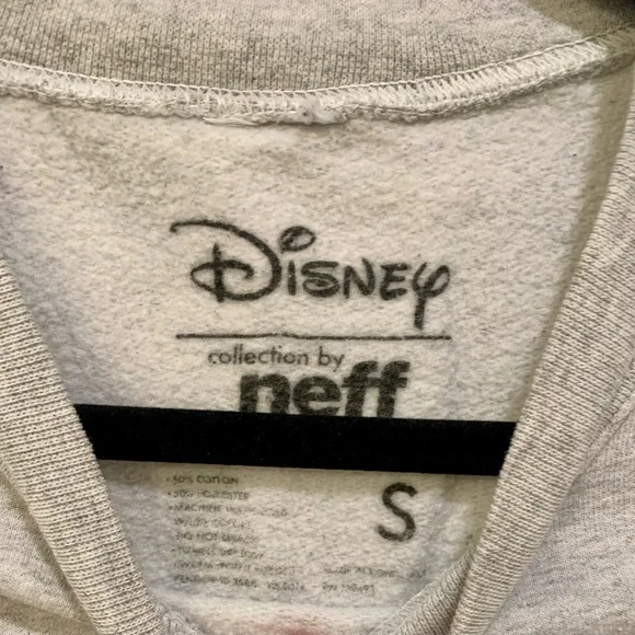 Neff Disney Collection Gray Floral Mickey Mouse Sweatshirt - Size Small - Picture 4 of 5